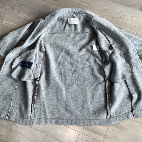 Babaton Stedman Grey Wool Coat XXS - Picture 7 of 12
